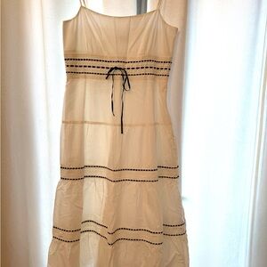 Ann Taylor Loft Spaghetti Strap Linen Dress